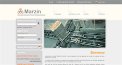 Desktop Screenshot of marzin.fr